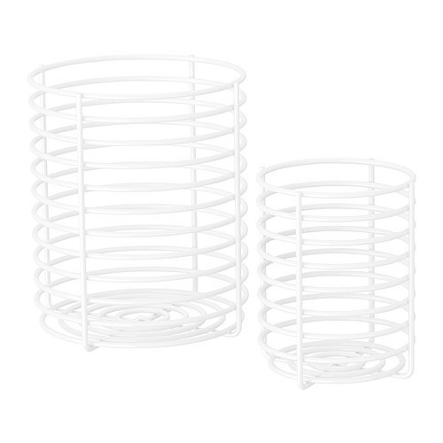 일루일루,BLANKEN Basket, set of 2, white