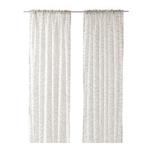 일루일루,FERLE Curtains, 1 pair, white, grey