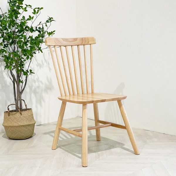 일루일루,[일루일루] 포포 우드 체어 고무나무 100%통원목의자식탁의자 테이블의자 디자인의자 인테리어의자 원목의자