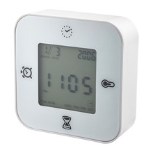 일루일루,KLOCKIS Clock/thermometer/alarm/timer, white,당일발송
